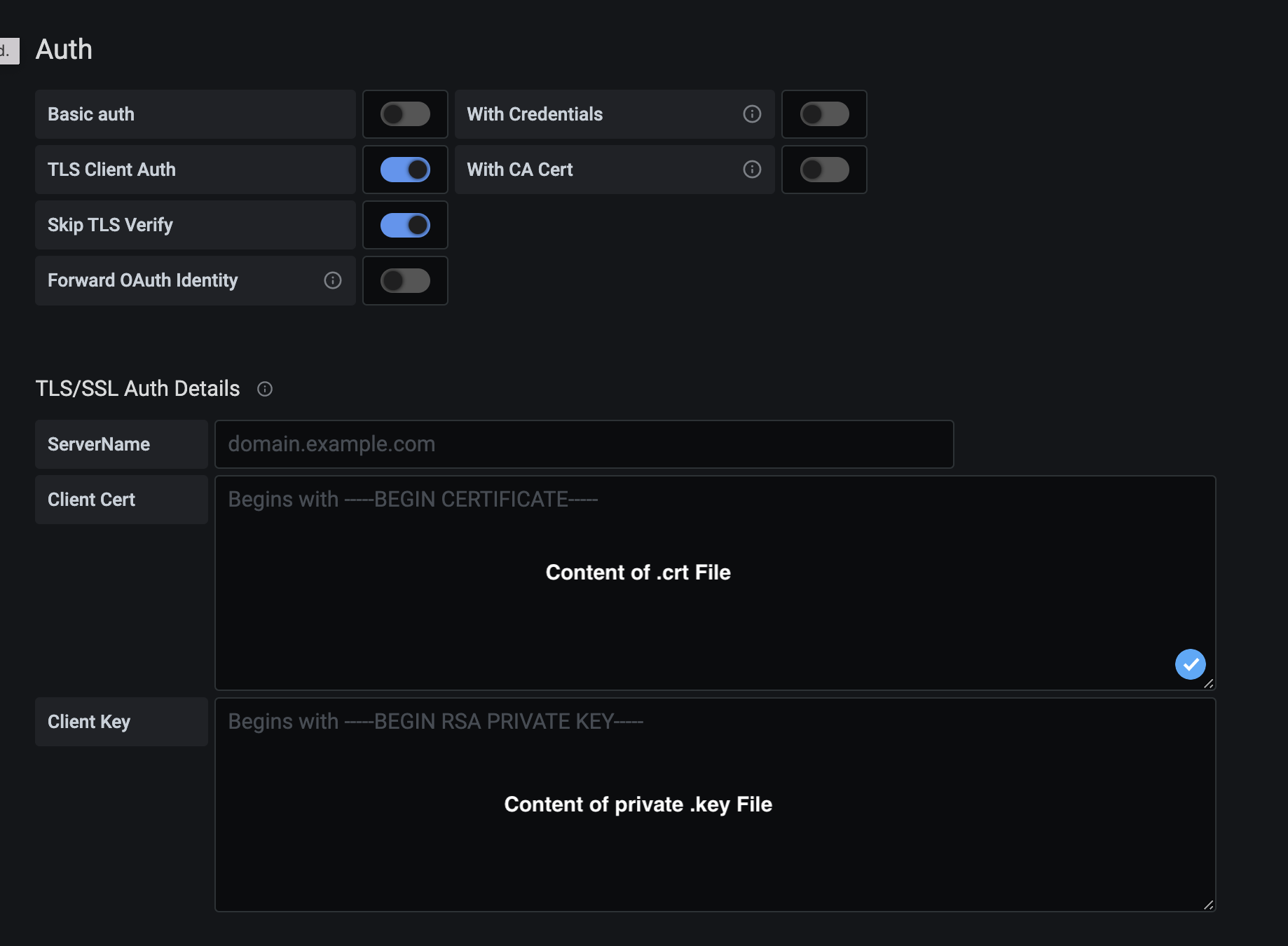 Grafana Authentication Example